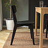 Стілець IKEA LISABO Чорний 604.467.86, фото 5