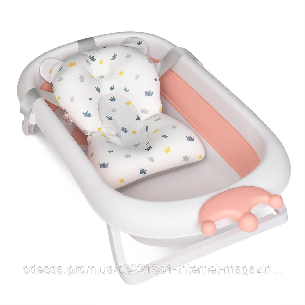 Ванночка для купання немовлят El Camino ME 1105 CROWN Coral Powder [Склад зберігання: Одеса №2]