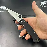 Туристичний складаний ніж SPYDERCO (22 см, сталь D2), фото 4
