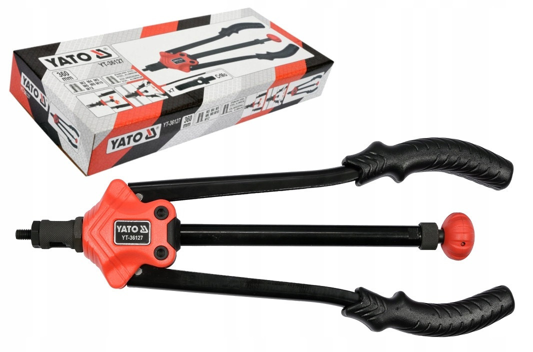 Різьбовий Заклепочник Для Клепальних Гайок M3, M4, M5, M6, М8, М10, М12 YATO (YT-36127), фото 1