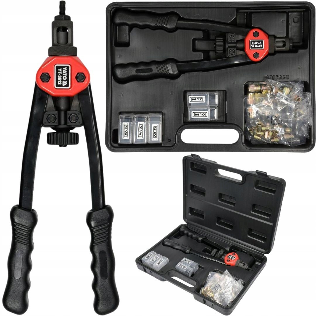 Дворучний Заклепочник Для Різьбових Заклепок M5, M6, M8, M10, М12 YATO (YT-3612), фото 1