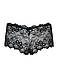 (SALE) Мереживні трусики-шортики Obsessive Idillia shorties black L/XL  18+, фото 6