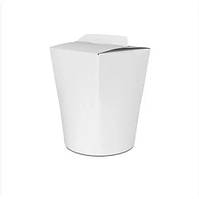 Коробка паперова для локшини 750мол. Біла (Паста Бокс) 2PE Ø = 95мм. h = 95мм. (50)