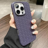 Чохол TPU Weaving для Apple iPhone 16 Pro (6.3") Purple, фото 4