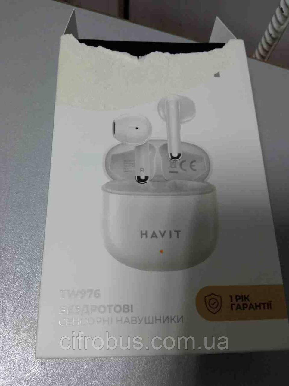 Навушники Bluetooth-гарнітура Б/У Havit TW976