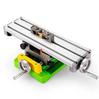 Координатний стіл BG-6350 350x100мм для свердлильного фрезерного станка, з чавунною основою та 4 пазами