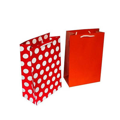 Пакет подарунковий паперовий 15х23х8 см (10шт)