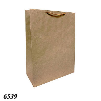 Пакет подарунковий Крафтовий 25х35х15 см (10шт)