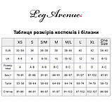 Бодістокінг Leg Avenue Bodystocking with cutout teddy Black One Size, фото 5