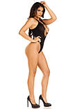 Боді Leg Avenue Opaque racer tank bodysuit Black One Size, фото 4