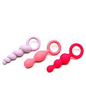 Набор анальных игрушек Satisfyer Plugs colored (set of 3) - Booty Call (мятая упаковка!!!), фото 4