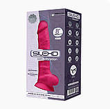 Фалоімітатор з вібрацією SilexD Vetus Vibro Pink (MODEL 1 size 8in) (м'ята упаковка!!!), фото 4