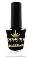 Лак-фарба для стемпінгу Stamping Paint чорна 9 мл.