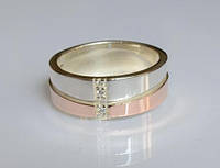Серебряное обручальное кольцо