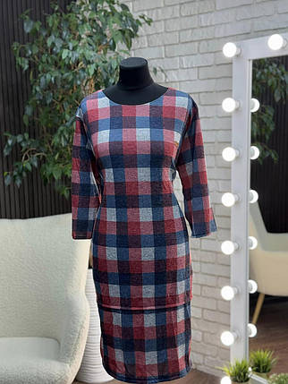 Стильна жіноча сукня, тканина "Ангора" розмір 60, фото 2