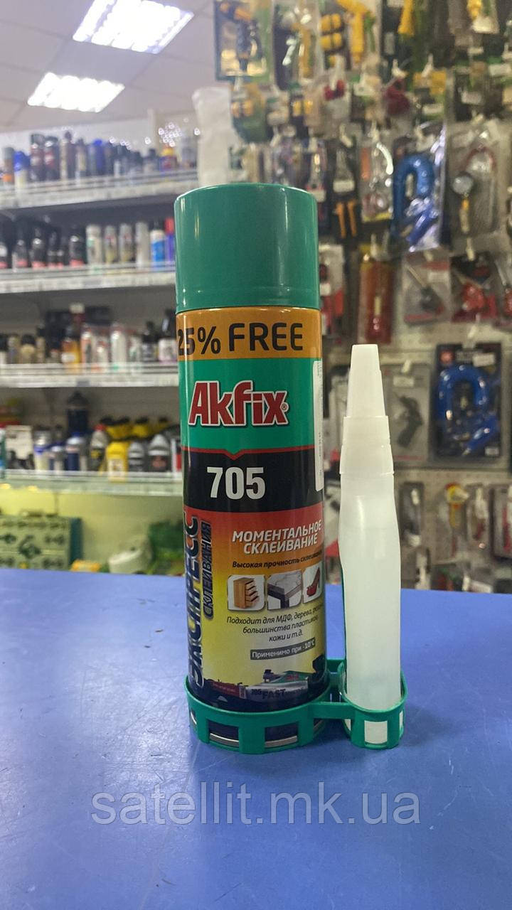 Клей з активатором швидкого склеювання Akfix (500 мл + 125 гр), GA066