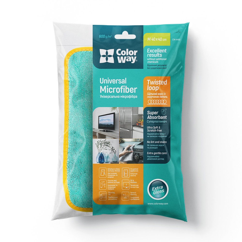 Мікрофібра ColorWay для універсального застосування 600gsm 40х40см(CW-4460)