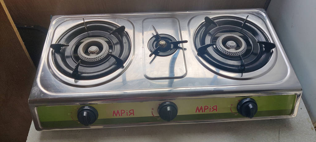 Плита газова на 3 конфорки Мрія (таганок) з п'єзопідпалом - фото покупців 1