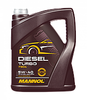 Олива моторна MANNOL синтетика 5 л DIESEL TURBO 5W40