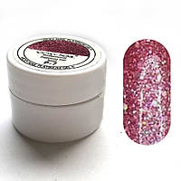 Глиттерный гель VICKI NAIL (гель блискітки) рожевий