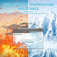 Акумулятор для безперебійного живлення LiFePO4, 60 А/год, 1536 Вт Bottione 25.6V/60AH, фото 4