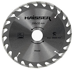Пильний диск по дереву Haisser 200х32 24 зуб - 1 шт