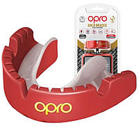 Капа OPRO Gold Braces під брекети доросла (вік 11+) Red/Pearl (art.102506003)