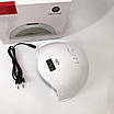 Лампа для манікюру Sun 5 nail lamp FD93-1 led для сушіння гель лаку з таймером для домашнього використання, фото 7