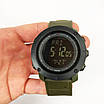 Годинник наручний чоловічий SKMEI 2095AG, годинник тактичний протиударний, армійський годинник. Колір: зелений, фото 3