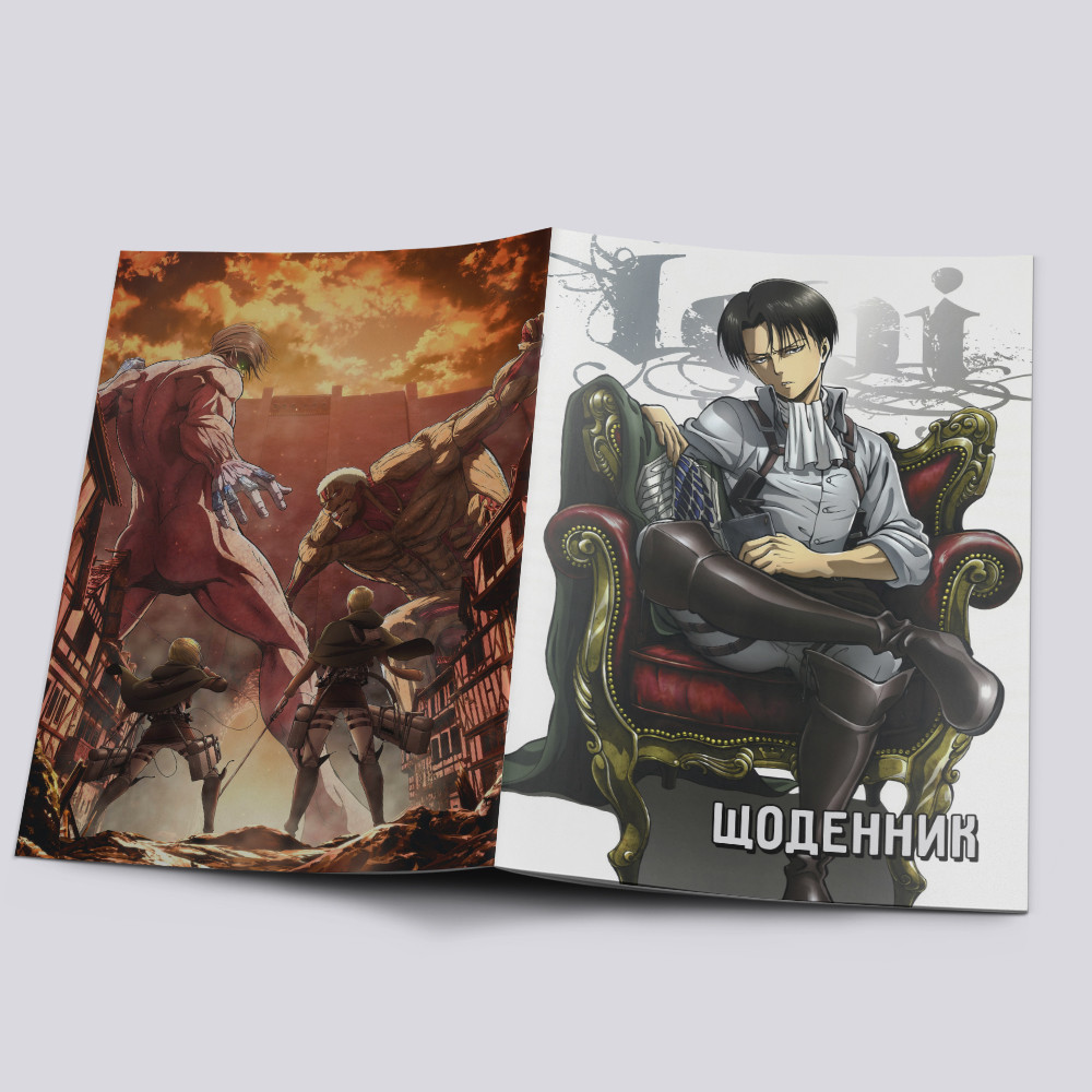 Щоденник шкільний м'яка обкладинка Attack On Titan / Атака титанів 001