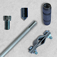 1,5 м комплект заземлення оцинкований Ф16