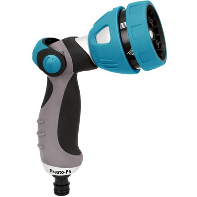 Пістолет для поливу металевий, 7 режимів,  Presto-PS насадка на шланг