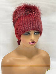 Жіноча шапка з хутра ондатри  "Кубанка"