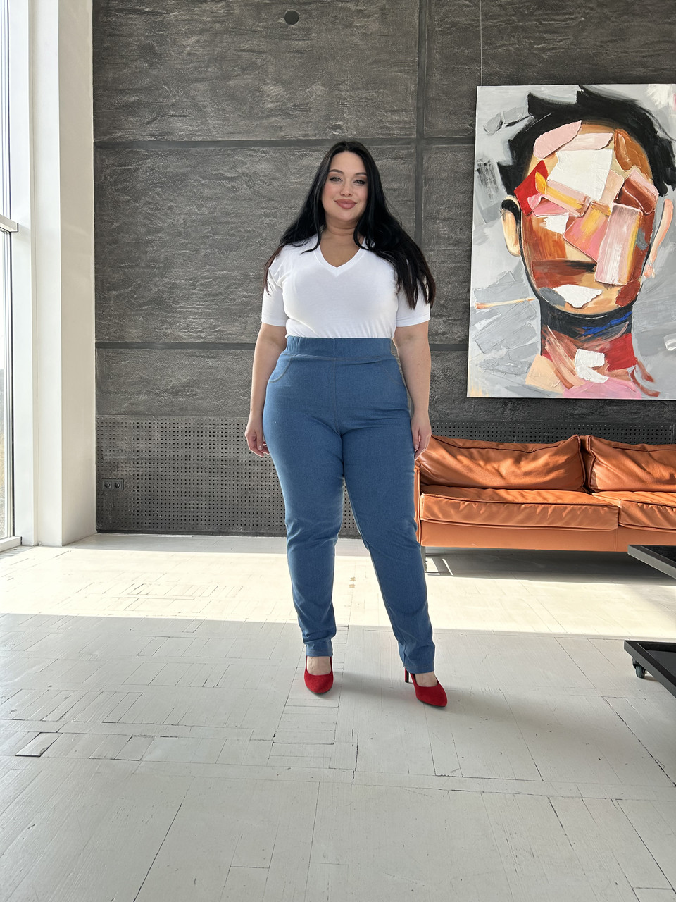 Джинси блакитні