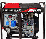 Дизельний генератор SAKUMA SD12000E, 11 KVA (8,5 кВт), фото 3