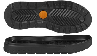 Підошва з термогумового матеріалу для чоловічого взуття Грін-7, розмір: 40-45, Чорного кольору, фото 1