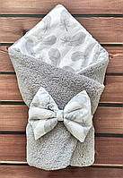 Конверт плед , съёмный наполнитель, мех Тэдди ,хутро тэдді зимовий