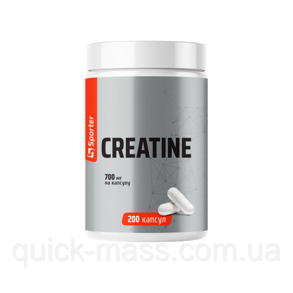 Креатин моногідрат Sporter Creatine monohydrate - 200 капс