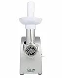 М'ясорубка електрична Adler AD 4808 (1500 Вт, 3 ситечка, насадка для ковбасок, реверс, компактна), фото 4