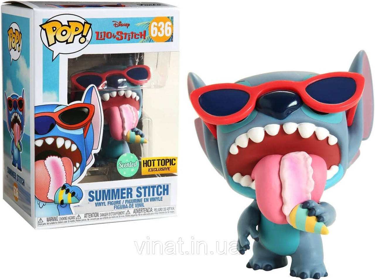 Фігурка Фанко Поп Funko Pop DISNEY Lilo & Stitch Summer Stitch Стіч №636