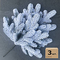 Гілка ялинки штучна Lux 60 см засніжена (упаковка 3 штуки)