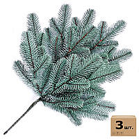 Гілка ялинки штучна Lux 60 см блакитна (упаковка 3 штуки)