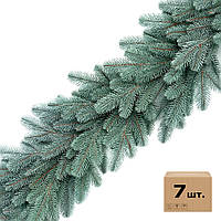 Хвойні гірлянди Lux литі блакитні (упаковка 7 штук по 1,2 м)