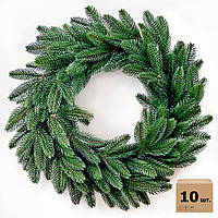 Вінки хвойні різдвяні Classic литі  d-50см зелені (упаковка 10 штук)