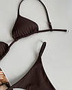 Купальник жіночий роздільний Yasmin шоколад, фото 6