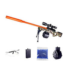 Орбіган AWM з найперською гвинтівкою, з оптичним прицілом, стріляє гідрогелевими кулями камуфляж