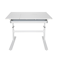 Комплект парта Fundesk Dolore Grey і крісло Fundesk Mente Grey з підлокітниками для школярів, фото 5