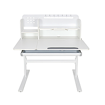 Комплект парта-трансформер з надбудовою Fundesk Dolore Grey Plus і крісло Fundesk Mente Grey з підлокітниками для школярів, фото 3