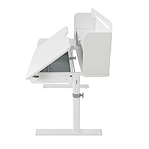 Комплект парта-трансформер із надбудовою Fundesk Dolore Grey Plus і крісло Fundesk LST3 Blue-Grey для школярів, фото 4