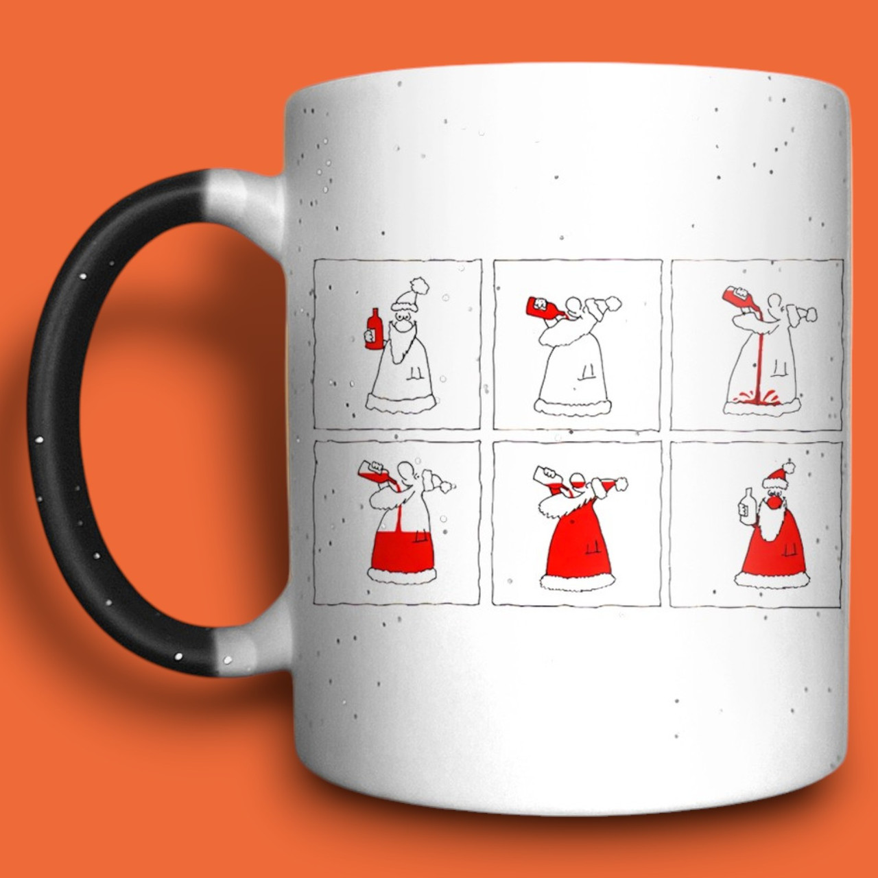 Чашка з жартівливим принтом на День Миколая, чашка-хамелеон 330мл, фото 1